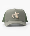 A Jewellers Matcha Signature Trucker Cap Khaki/Stone