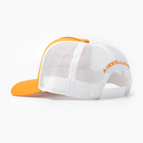A Jewellers Saffron Signature Trucker Cap Orange/White