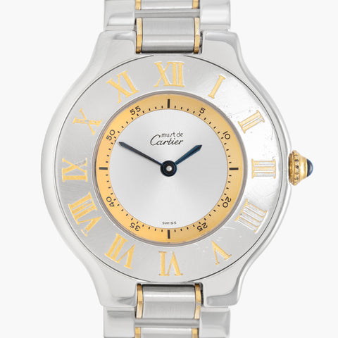 Cartier Must 21 1330 31mm Approx. 2000 Silver Dial